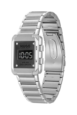 Montre digitale en acier - Argenté