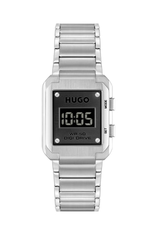 Montre digitale en acier - Argenté