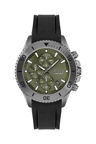 Montre à quartz en silicone  Noir