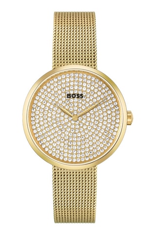 Montre à quartz en acier - Doré