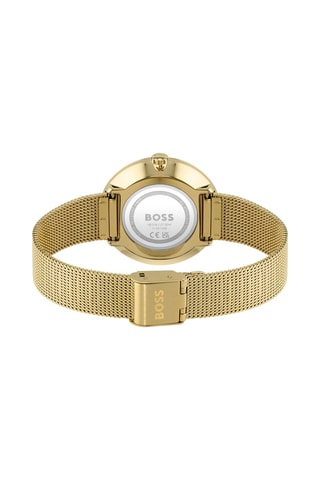 Montre à quartz en acier - Doré