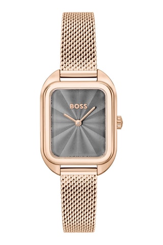 Montre à quartz en acier - Doré