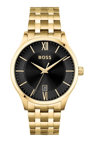 Montre à quartz en acier - Doré