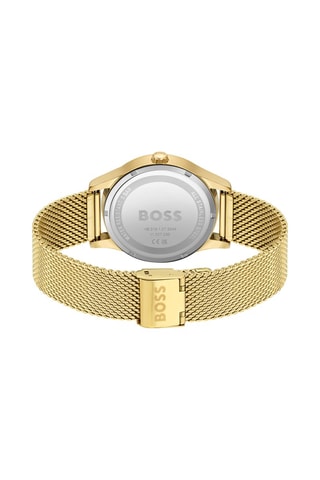 Montre à quartz en acier - Doré