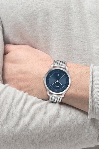 Montre à quartz en acier - Argenté