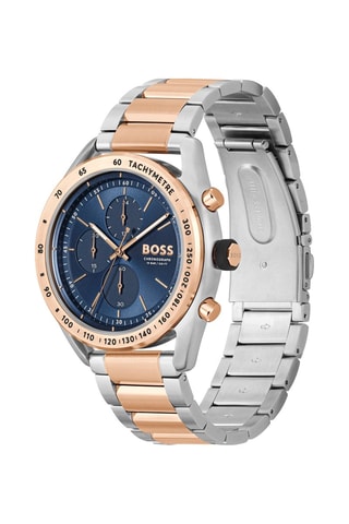 Montre à quartz en acier - Argenté et doré