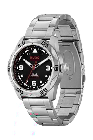 Montre à quartz en acier - Argenté