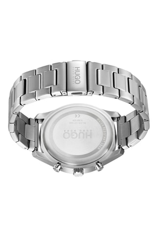 Montre à quartz en acier - Argenté et bleu