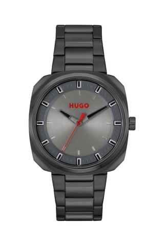 Montre à quartz en acier - Gris