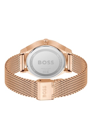 Montre à quartz en acier - Plaqué or rose