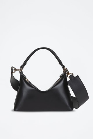 Sac à main en cuir de taureau Noir - Léonie Hanne x Liu Jo