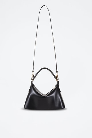 Sac à main en cuir de taureau Noir - Léonie Hanne x Liu Jo