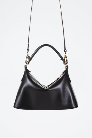 Sac à main en cuir de taureau Noir - Léonie Hanne x Liu Jo