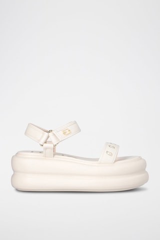 Sandales plateformes Aria - Blanc