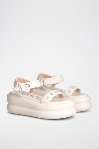 Sandales plateformes Aria - Blanc