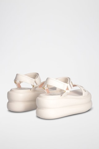 Sandales plateformes Aria - Blanc