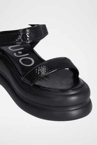 Sandales plateformes Aria - Noir