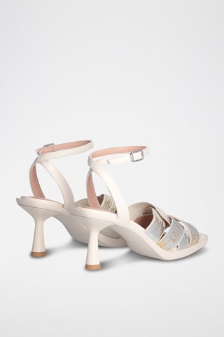 Sandales à talons Adele - Ecru