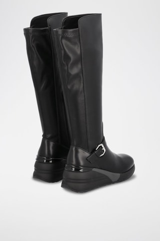 Bottes compensées Alyssa Noir 