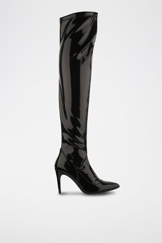 Cuissardes vernies Vickie - Noir