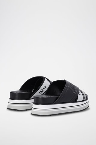 Mules plateformes Frida - Noir