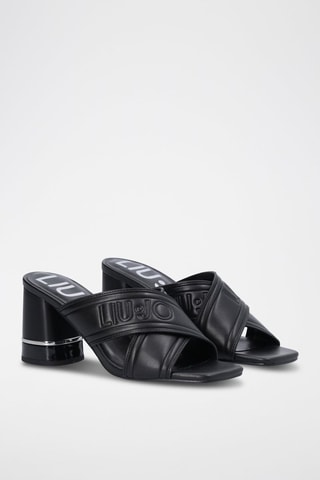 Mules à talons Nice - Noir