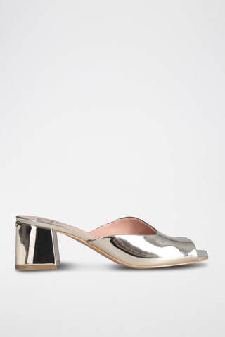 Mules à talons vernies Judy - Doré
