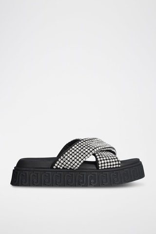 Mules plateformes Lovely - Noir
