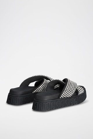 Mules plateformes Lovely - Noir
