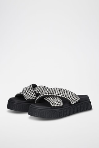Mules plateformes Lovely - Noir