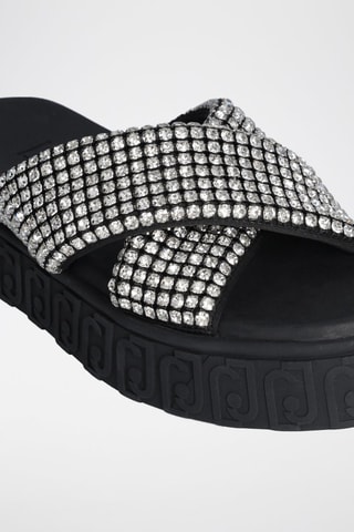 Mules plateformes Lovely - Noir