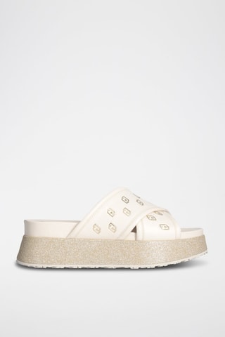 Mules plateformes Frida - Beige