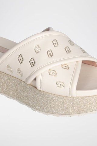 Mules plateformes Frida - Beige