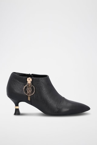 Low boots en cuir Gaia - Noir