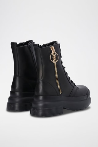 Bottines en cuir Amy - Noir