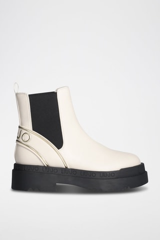 Bottines Chelsea - Blanc et noir