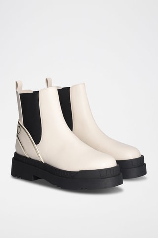 Bottines Chelsea - Blanc et noir