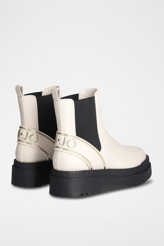 Bottines Chelsea - Blanc et noir