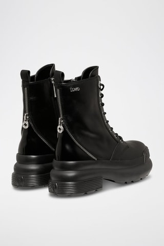 Bottines en cuir - Noir
