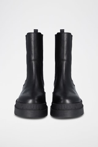 Bottines Chelsea en cuir - Noir