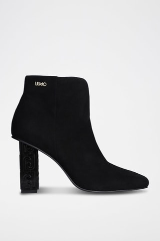 Bottines en cuir de chèvre - Noir