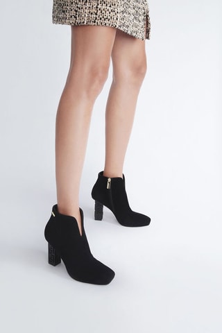 Bottines en cuir de chèvre - Noir