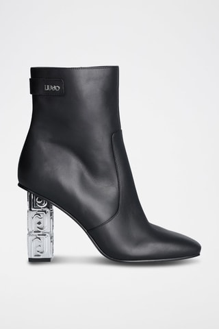 Bottines en cuir - Noir