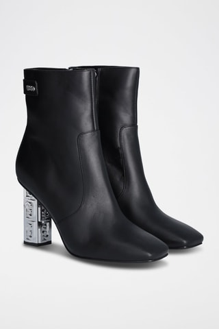 Bottines en cuir - Noir