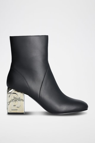 Bottines en cuir - Noir