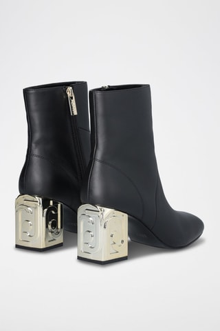 Bottines en cuir - Noir