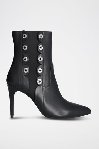 Bottines en cuir de chèvre - Noir