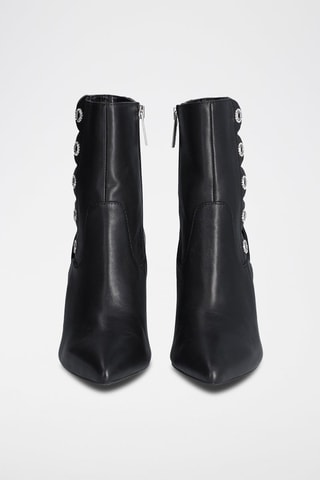 Bottines en cuir de chèvre - Noir