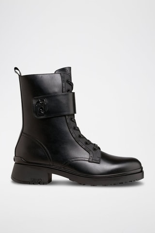 Bottines en cuir de veau Nancy - Noir