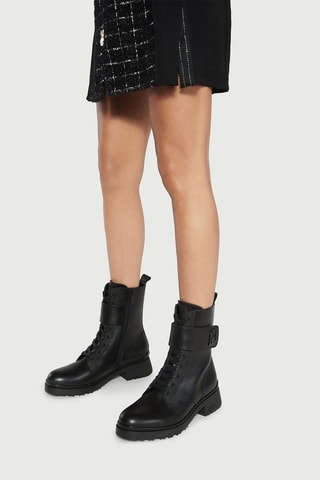 Bottines en cuir de veau Nancy - Noir